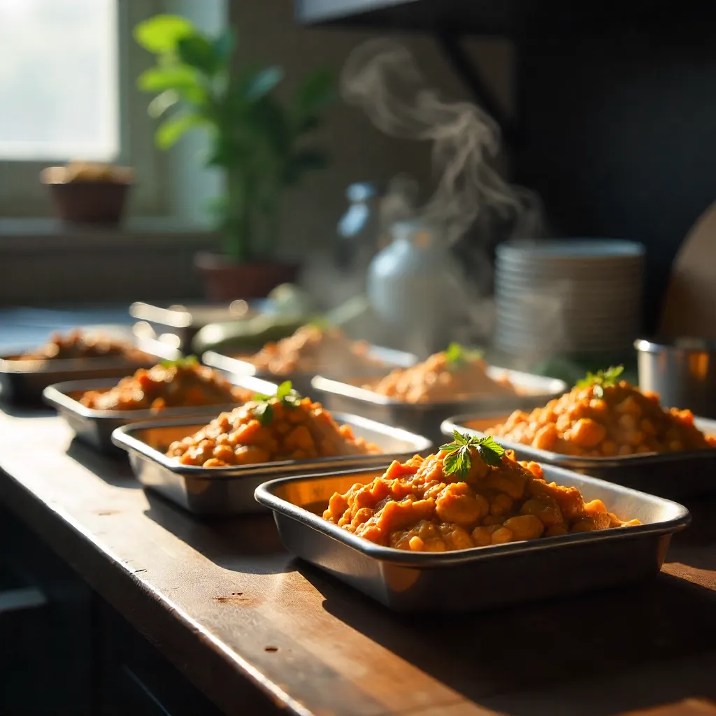 Natural photography of meal planning process